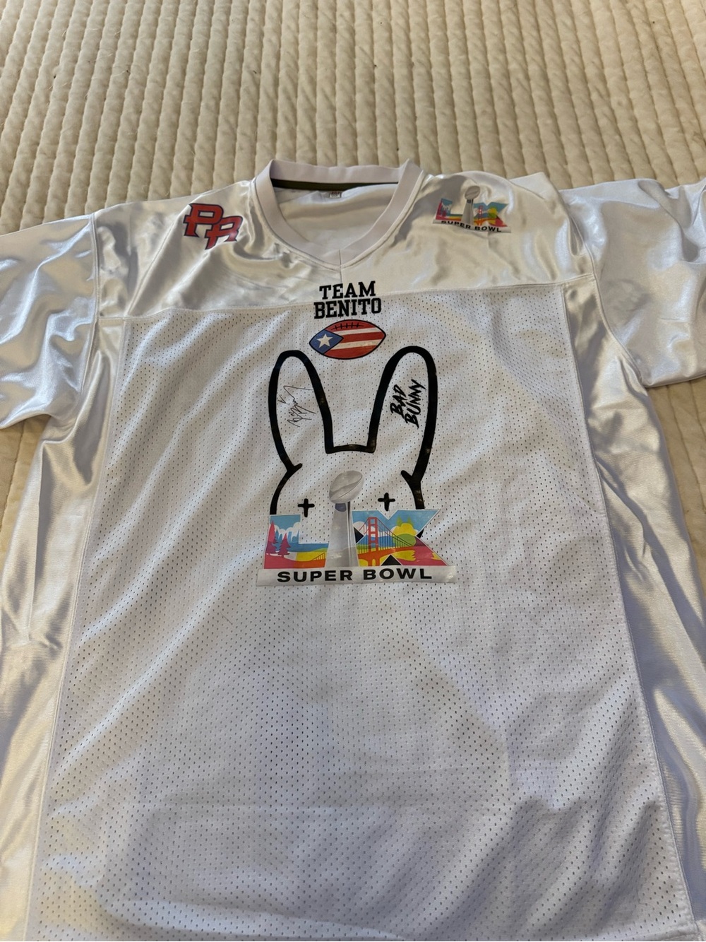 Team Benito Super Bowl Graphic Jersey - White